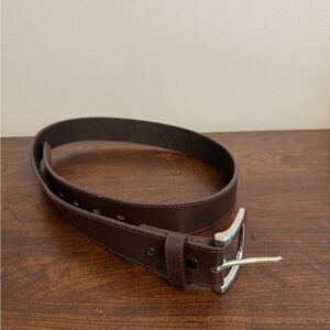 Men's Brown Leather Belt